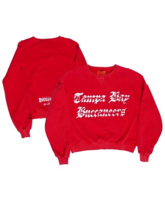 Men's and Women's Red Tampa Bay Buccaneers Crewneck Sweatshirt
