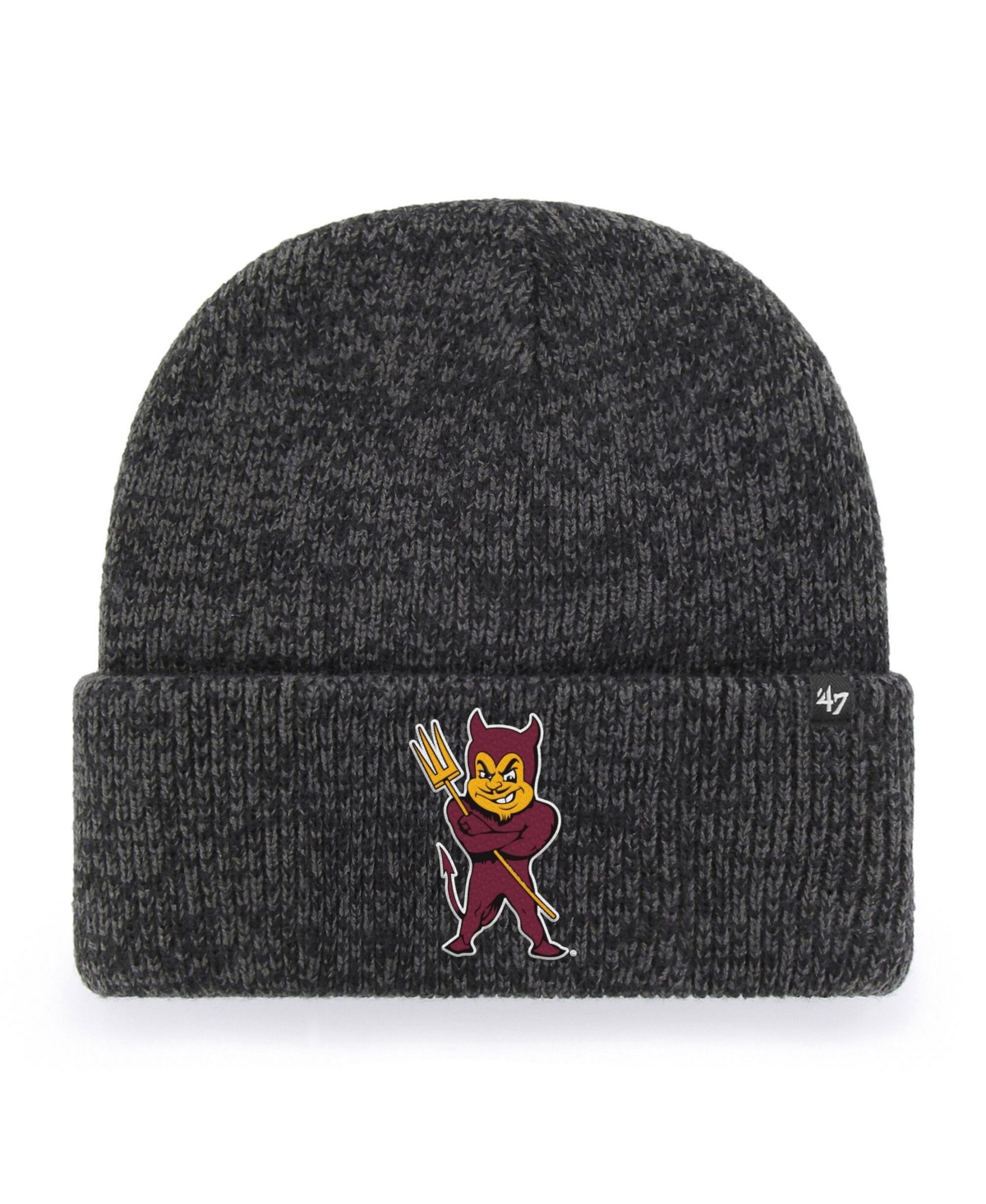'47 Brand Men's and Women's Black Arizona State Sun Devils Brain Freeze Cuff Knit Hat - Black