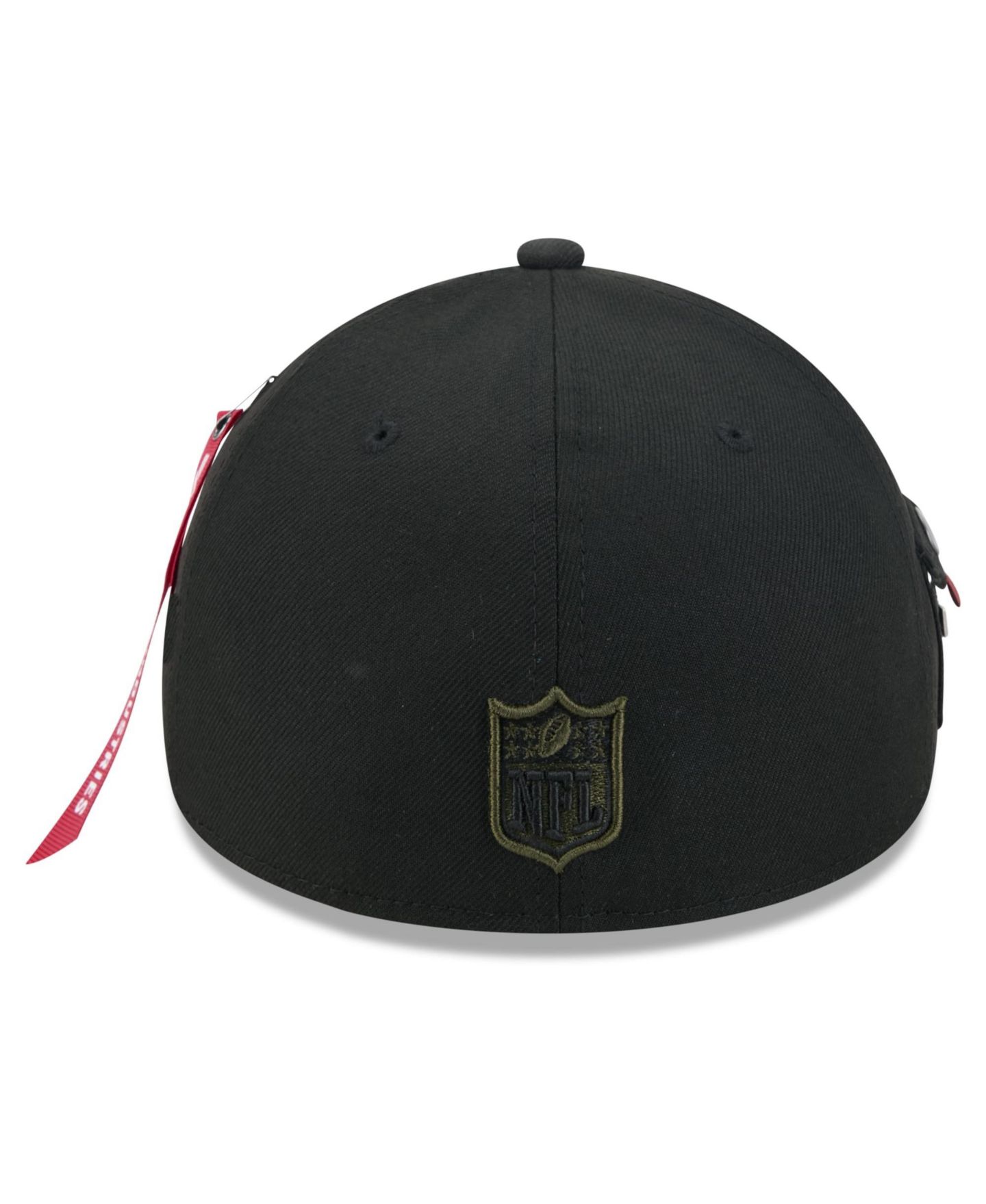 Мужская кепка New Era X Alpha Industries Black San Francisco 49ers A-Frame 59FORTY Fitted Hat — фото 4