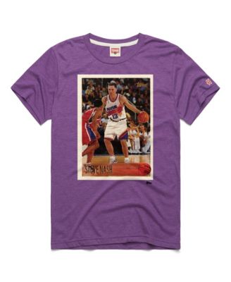 Men's and Women's Steve Nash Purple Phoenix Suns Topps Trading Card Player Tri-Blend T-Shirt