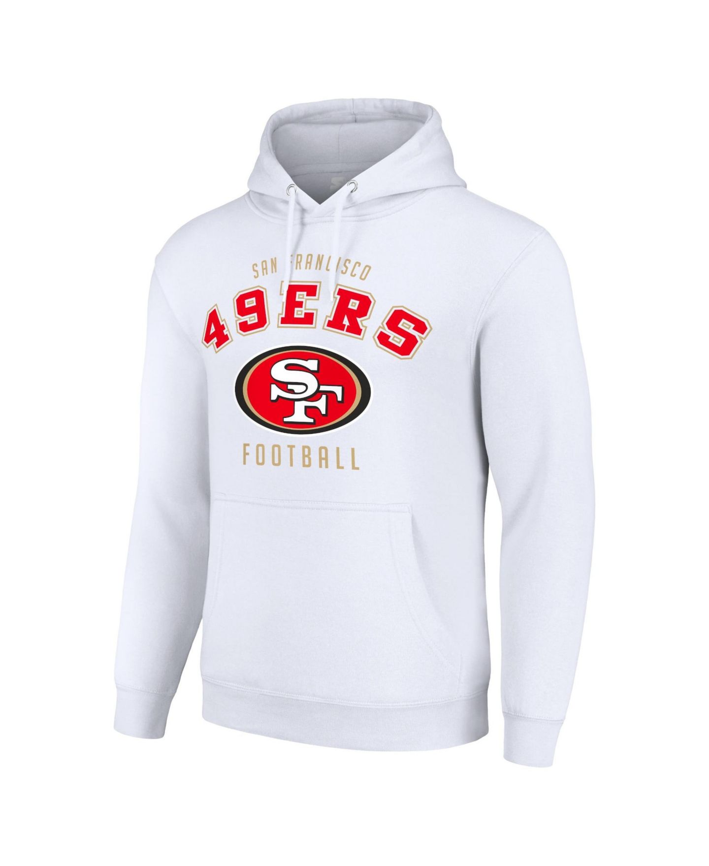 Худи Starter White San Francisco 49ers Logo Pullover — фото 2