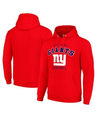 Men's and Women's Red New York Giants Logo Pullover Hoodie