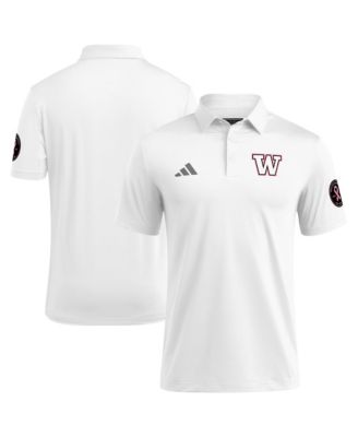 Men's White Washington Huskies Wear Pink Breast Cancer Awareness Polo Shirt
