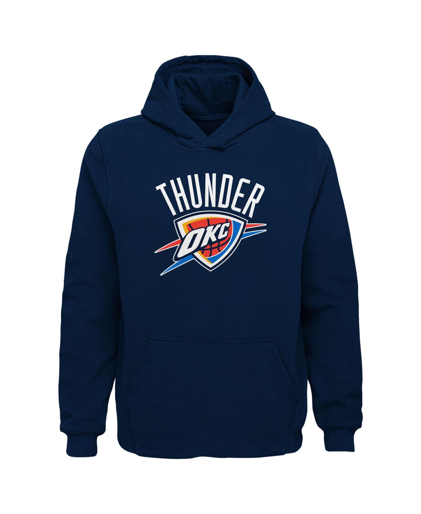 Детское худи Outerstuff Navy Oklahoma City Thunder Primary Logo Pullover — фото 1
