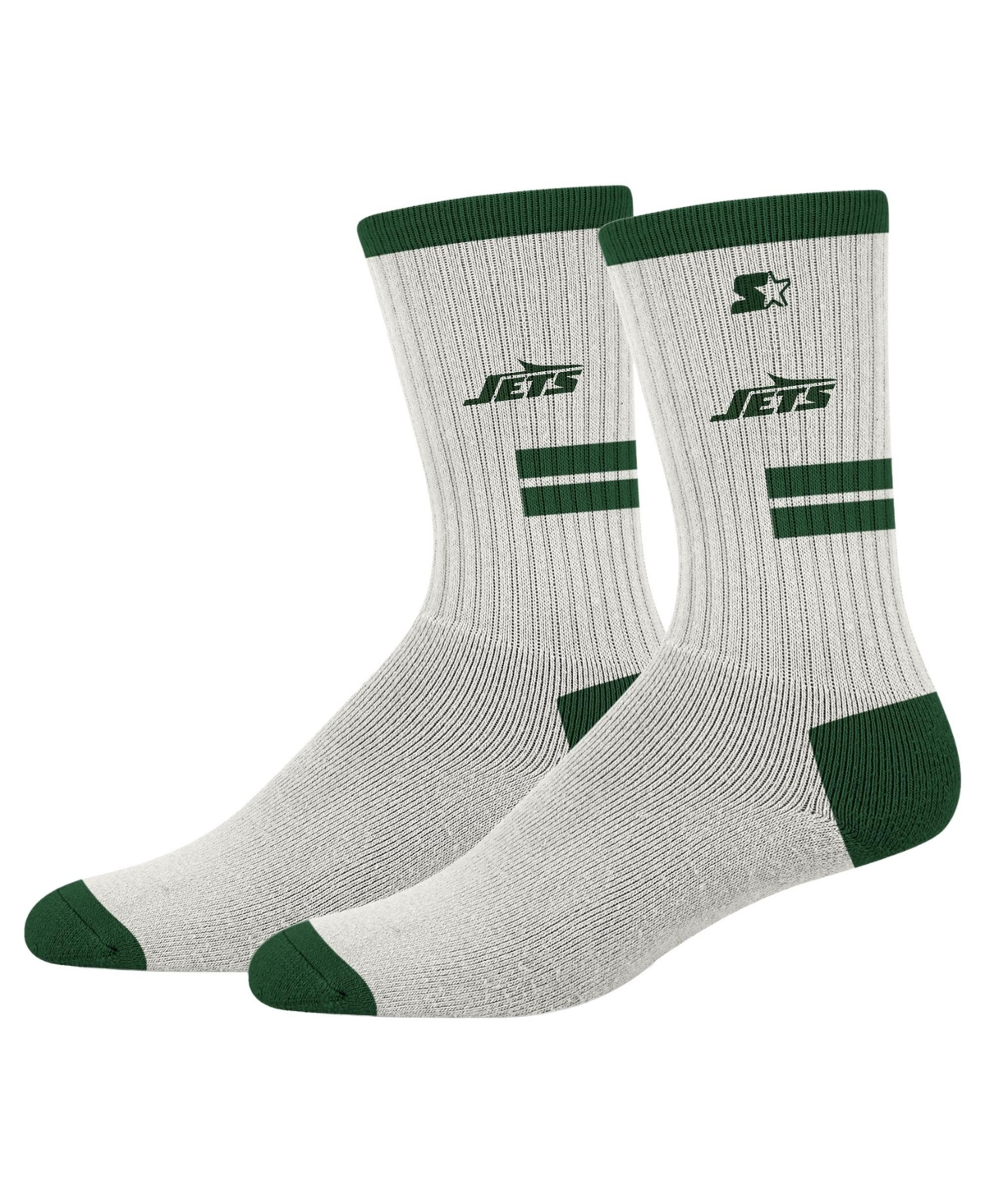 Starter Men's and Women's Cream New York Jets Premiere Cushioned Crew Socks - Cream