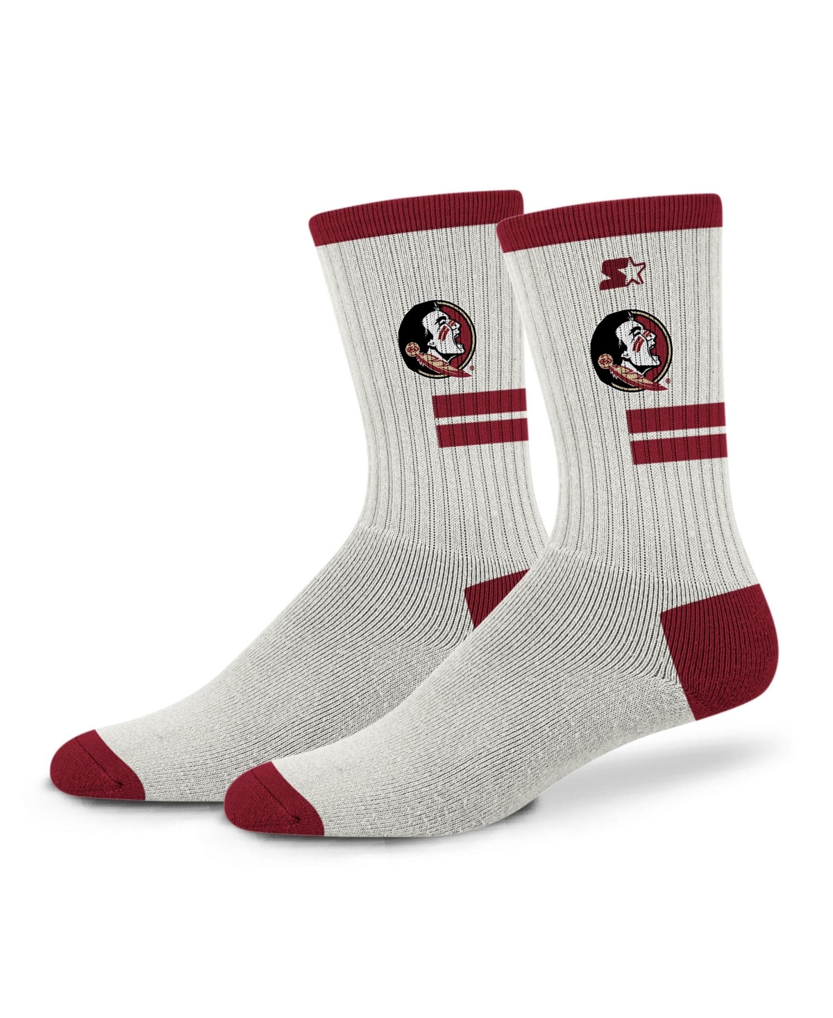 Starter Men's and Women's Cream Florida State Seminoles Premiere Cushioned Crew Socks
