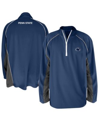 Men's Navy Penn State Nittany Lions Big Tall Quarter-Zip Raglan Jacket