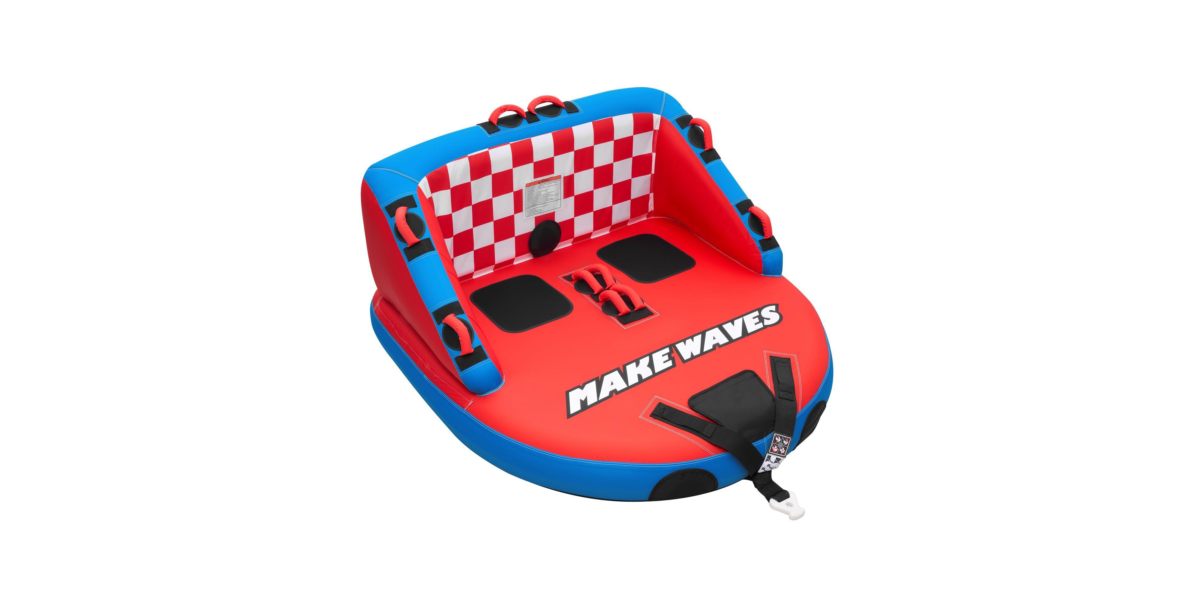 Sugift 2-Person Inflatable Towable Tube with Dual Tow Points