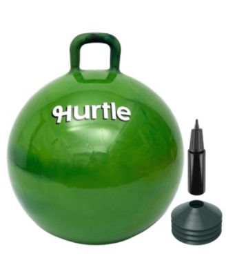 Marble Hopper Ball for Kids Ages 3-12 with Handle, Air Pump and Cones