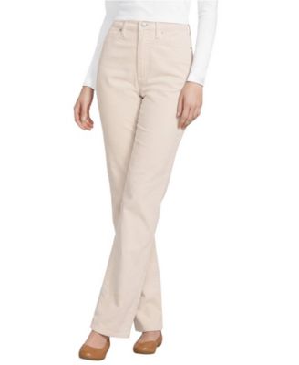 Women's Fine Wale Corduroy High Rise Straight Leg Pants