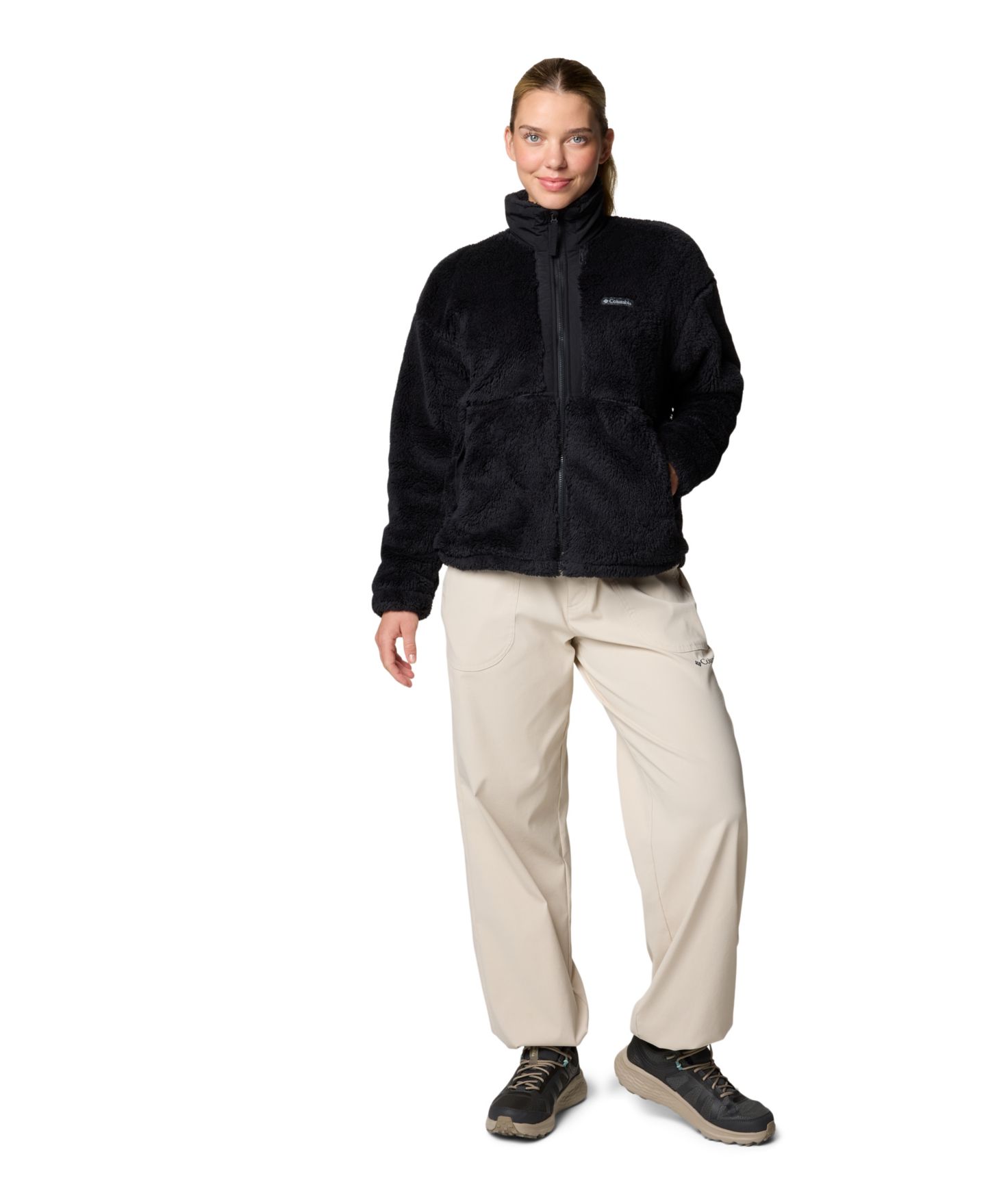 Женская куртка Columbia Boundless Discovery Sherpa-Lined Fleece Stand-Collar, цвет: Состаренный розовато-лиловый — фото 6