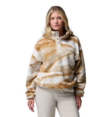 Women's Helvetia™ II Printed Cropped Half-Snap Fleece