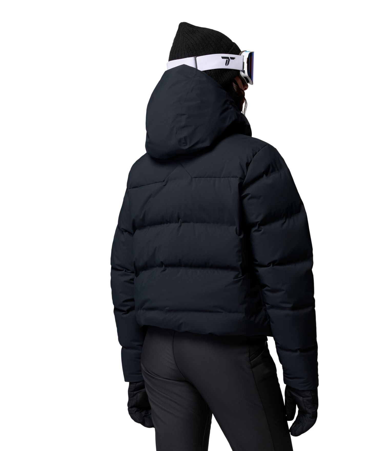 Женская куртка Columbia Roffe Ridge Hooded Down Puffer, цвет: Чёрный — фото 8