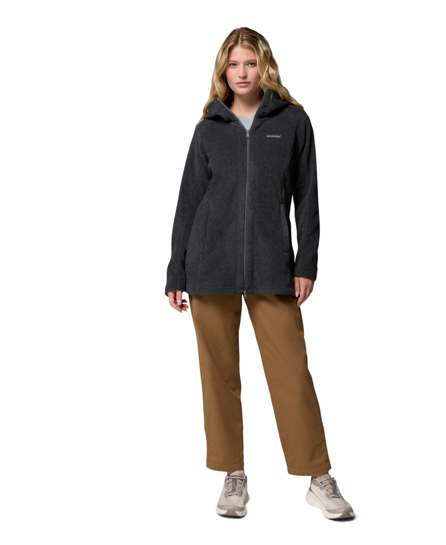 Женское худи Columbia Benton Springs™ II Full Zip Fleece, цвет: Чёрный — фото 10