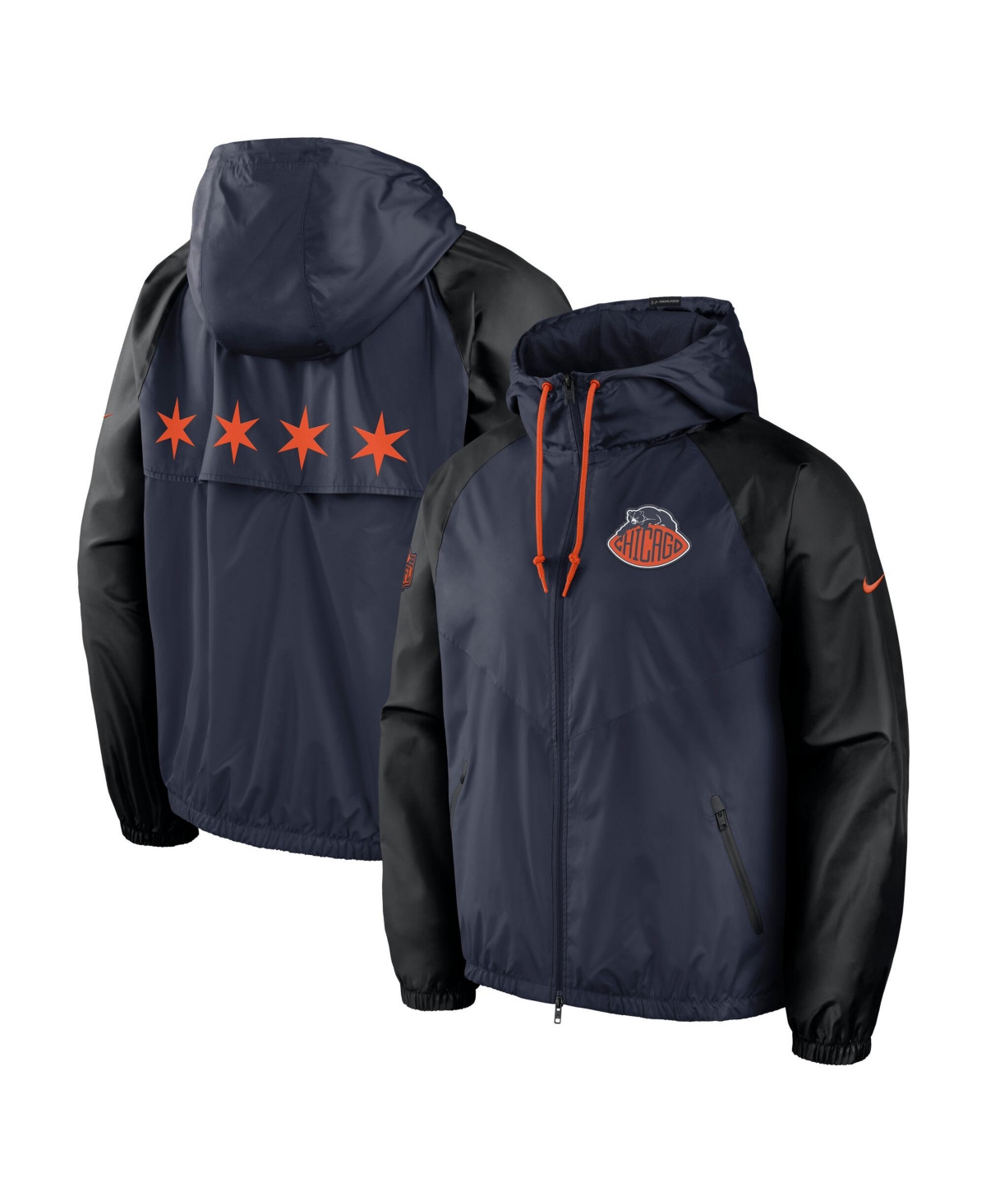 Nike Men's Navy/ Black Chicago Bears 2026 Rivalries Collection Windrunner Full-Zip Jacket