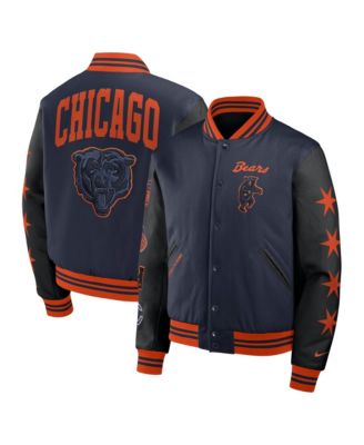 Men's Navy/Black Chicago Bears 2026 Rivalries Collection Varsity Jacket