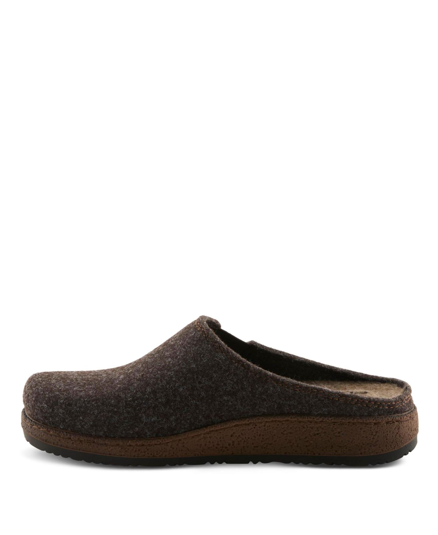 Женские сандалии Flexus Cozily with Faux Fur Padded Lining Slide Clog, цвет: Тёмный коричневый — фото 4