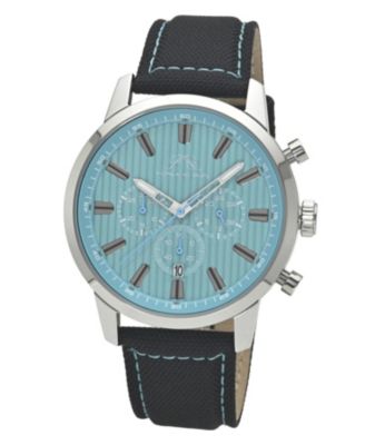 Men's Ryder Chronograph Quartz Canvas Band Watch, 44 mm