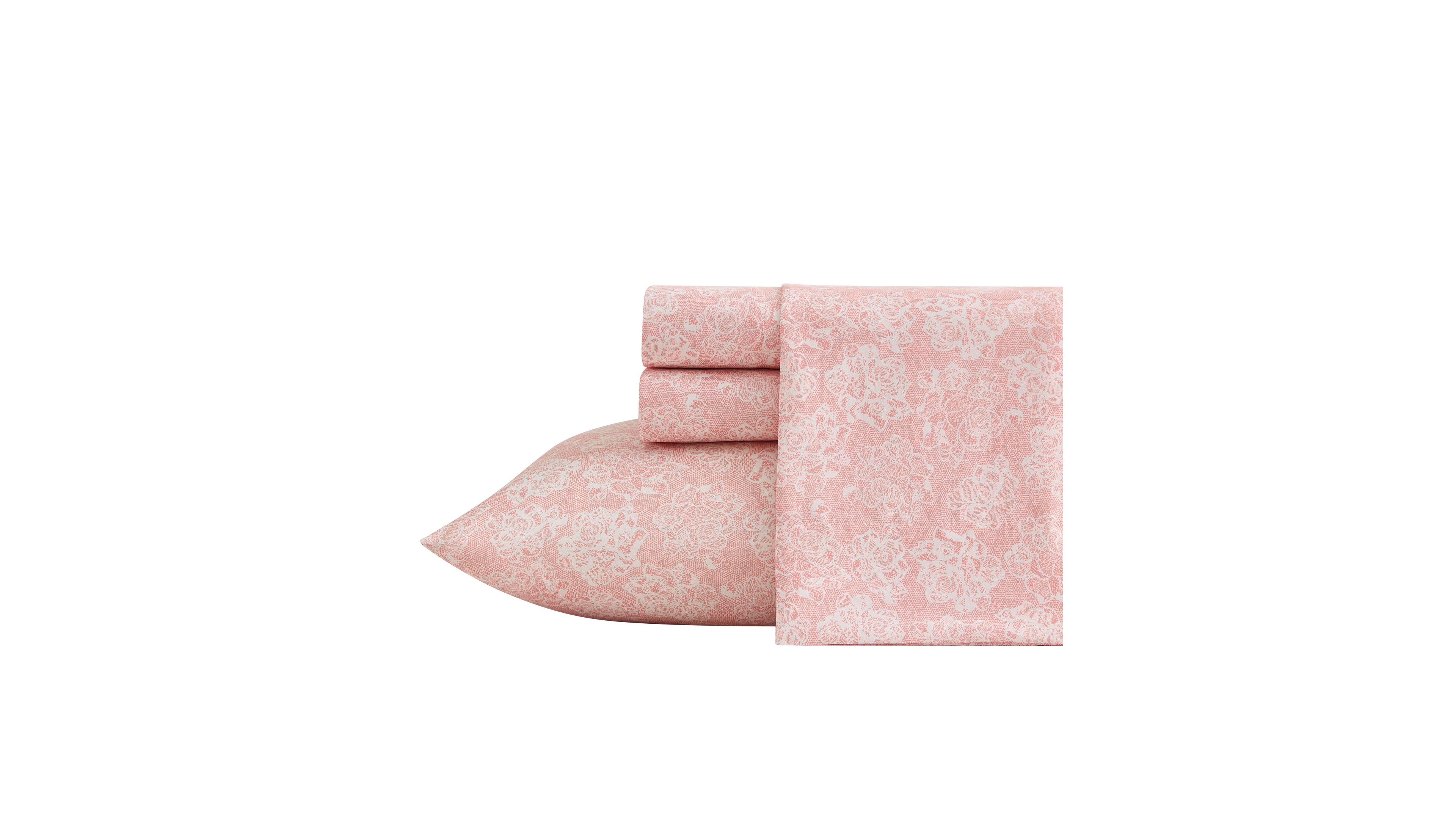 Betsey Johnson Delicate Lace Microfiber 3-Piece Sheet Set, Twin