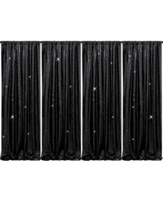 Sequin Shimmer Fabric Backdrop Curtain Glitter Party Decoration Easy Install