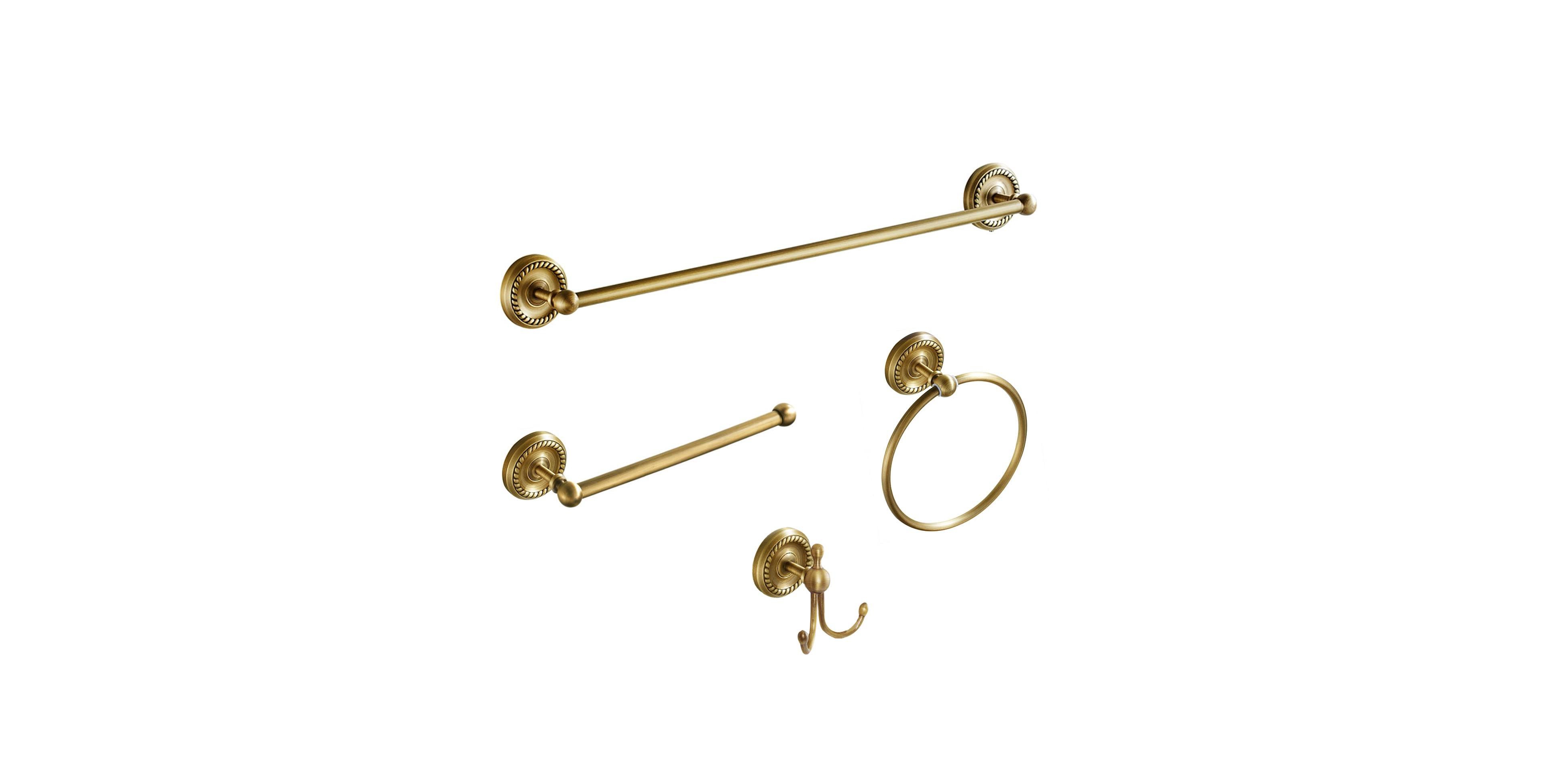Cyqbd 4 Pack Antique Bathroom Accessories Set Wall Mounted Hardware