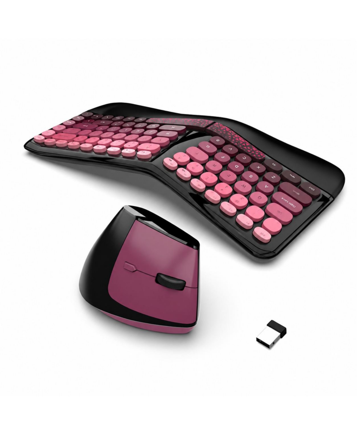 Lofree Ergonomic Wireless Keyboard Mouse Set for Mac and Windows
