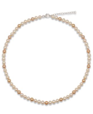 Cultured Freshwater Pearl Necklace (6-7 mm) in Sterling Silver
