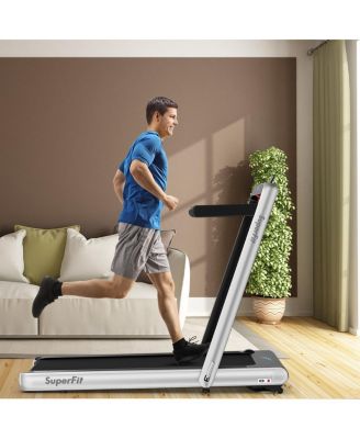 4.75HP 2-in-1 Folding Treadmill, Remote APP Control and Speaker