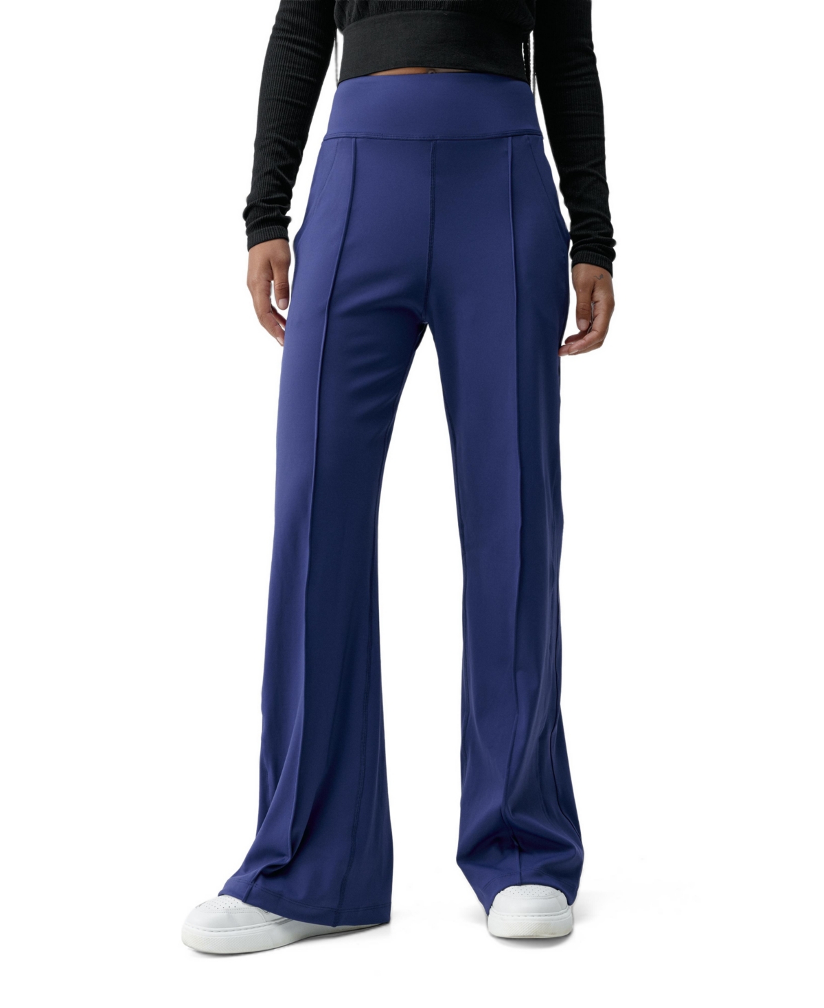 Born Living Yoga Women's Lua High-Waisted Wide-Leg 4-Way Stretch Pants
