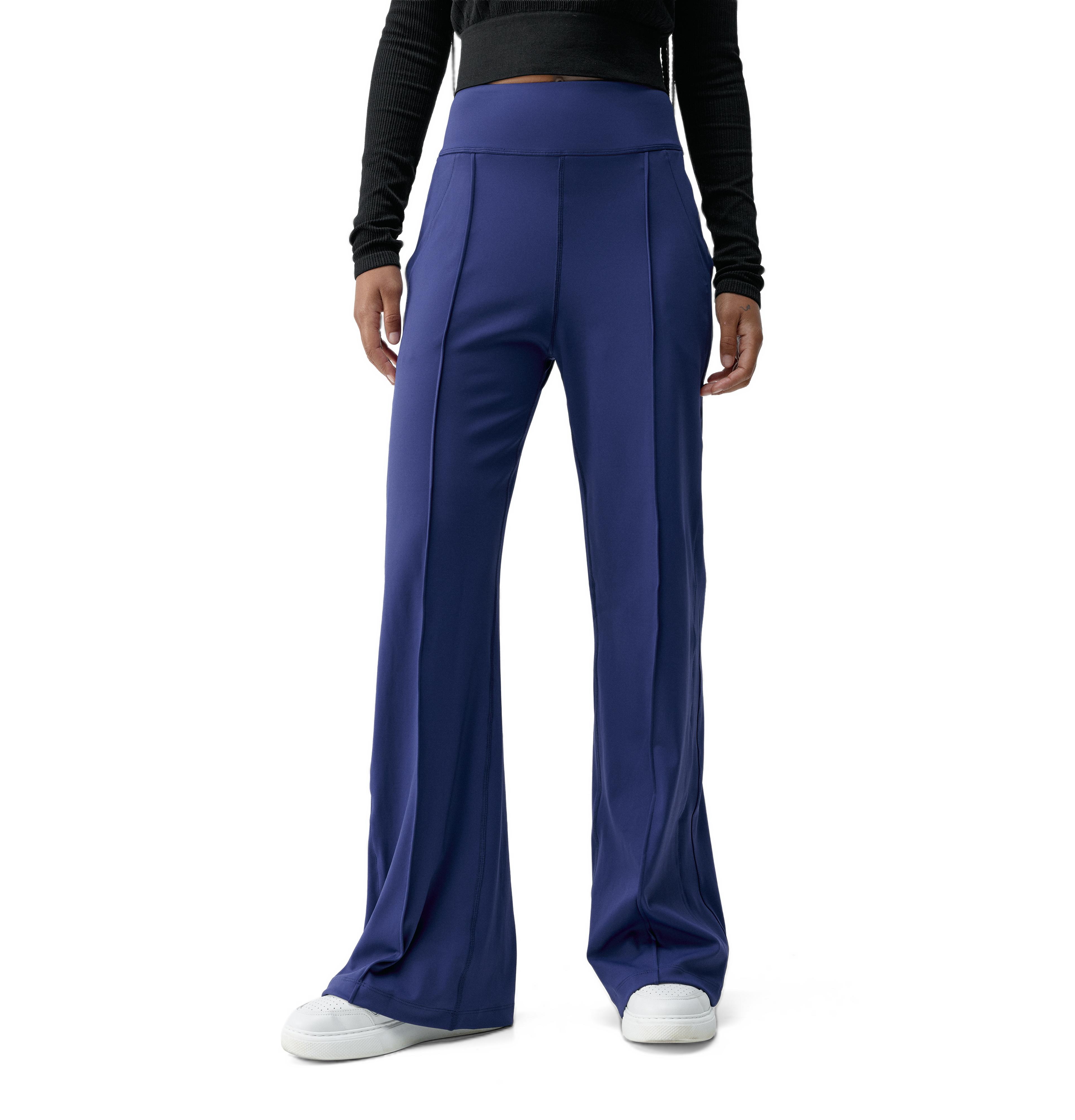 Born Living Yoga Women's Lua High-Waisted Wide-Leg 4-Way Stretch Pants