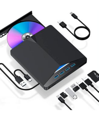 7-in-1 External 6X Blu-ray Burner Drive for Windows/Mac