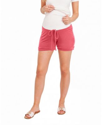 Maternity High-Rise Pull-On Terry Shorts, 3.5" Inseam