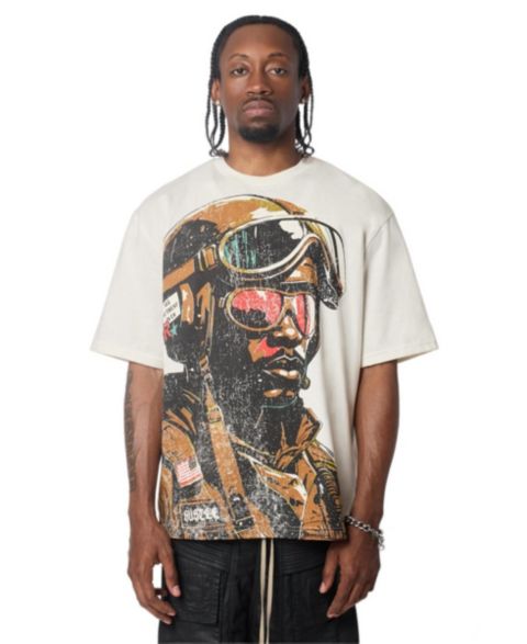 Мужская футболка Reason Soldier Respect All Short Sleeve, цвет: Кремовый