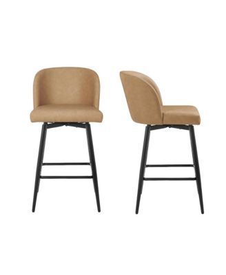 Rhythm Upholstered Counter Height Stool, 360degree(s) Swivel, Set of 2