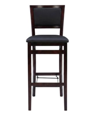 Merlot Foldable Backrest Cushioned Seat Bar Stool Show more lines
