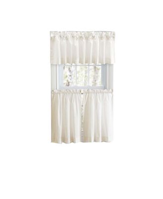 Ellis Classic Tailored Design in a Perma Press Fabric 3" Rod Pocket Tailored Valance 86"x15" Natural