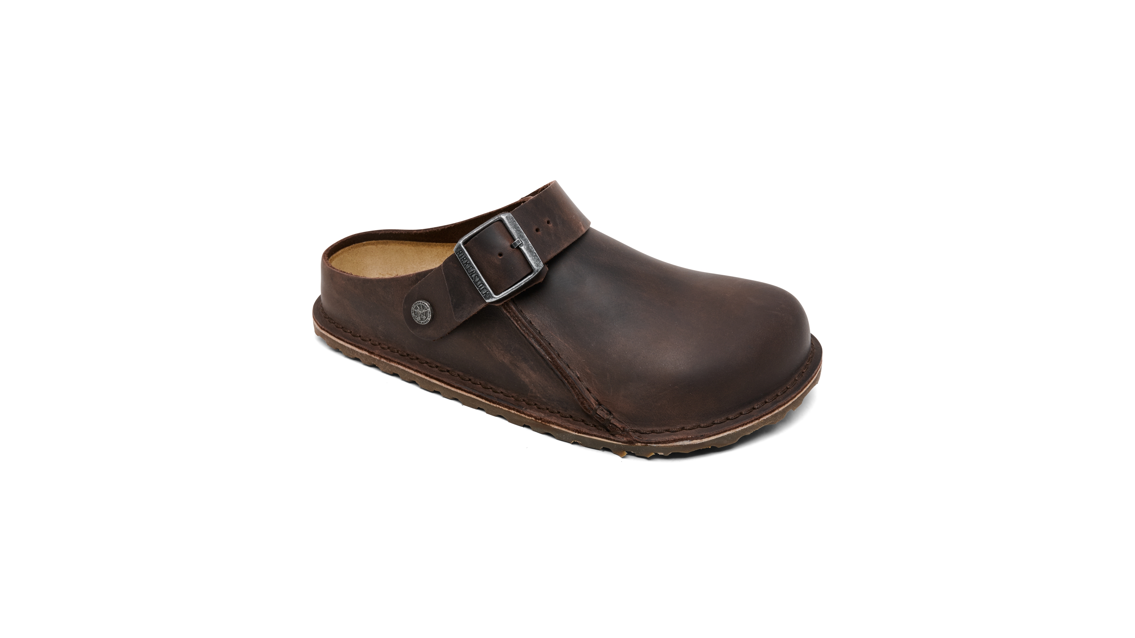 Birkenstock Men's Lutry Premium Oiled Nubuck Leather Convertible Backstrap Cork-Latex Footbed Clogs