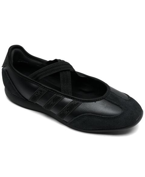 Женские балетки adidas Barreda Round-Toe Memory Foam Mary Jane, цвет: Чёрный