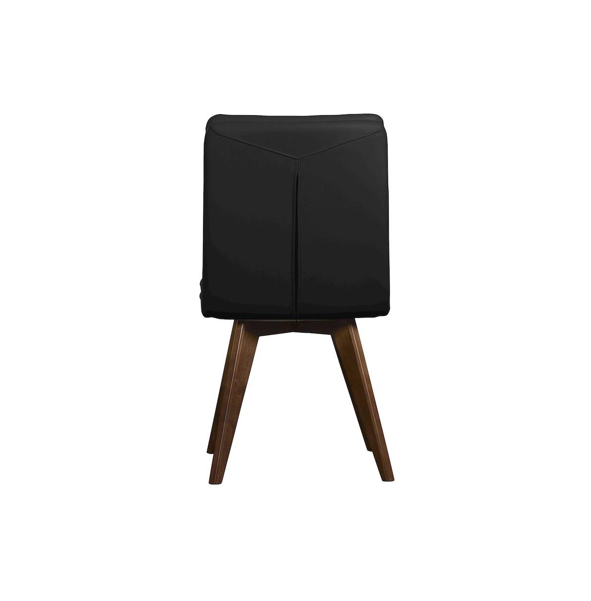 Porter Designs Castor Genuine Leather Counter Chair - Black