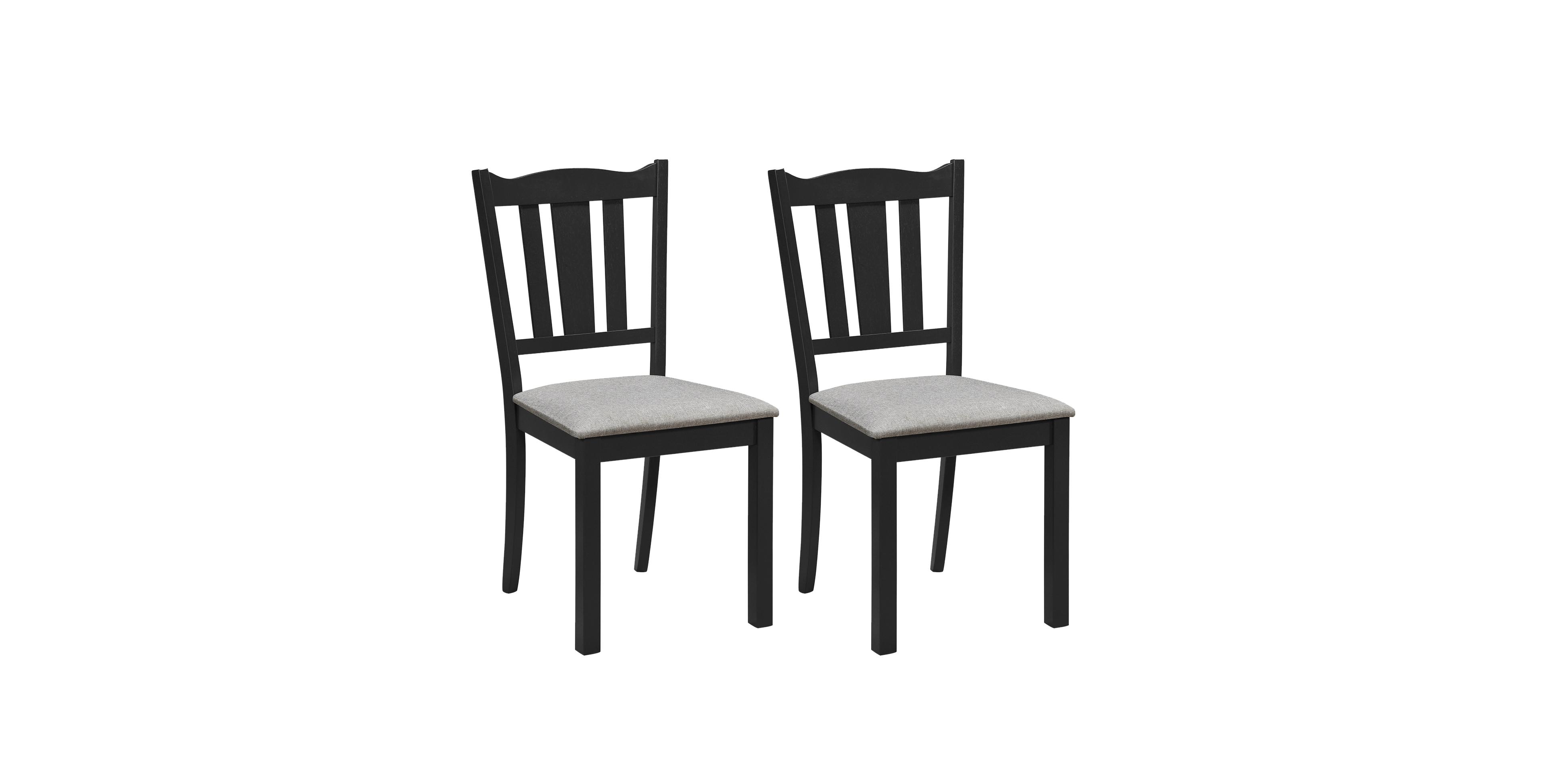 Costway Wooden Dining Chair Set of 2 with Hollow Back and Soft-padded Cushion for Kitchen