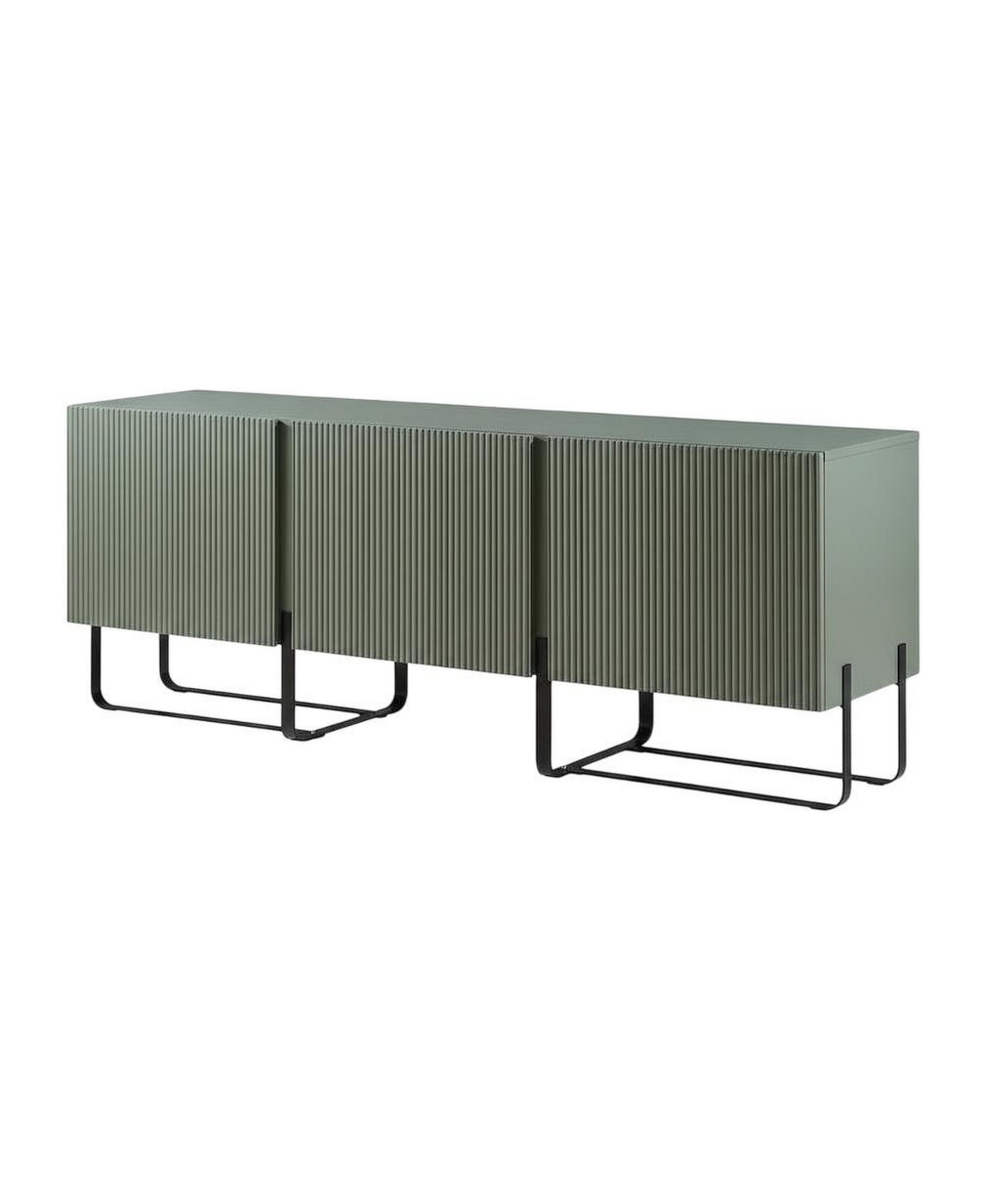 Starlight Canyon Home Modern Wood Tv Stand with 3 Cabinets for Living Room Storage - Green