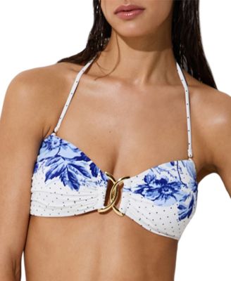 Women's Johannah Halter Bandeau Polka Dot Bikini Top
