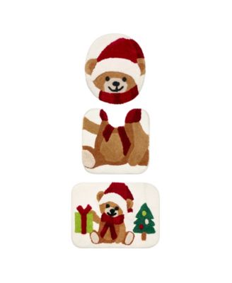Teddy Bear 3-Piece Contour Rug Set