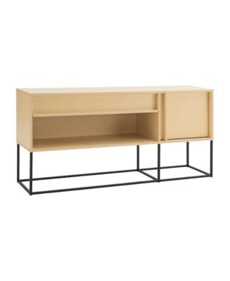 TV Stand with LED Lights and Engineered Wood Construction
