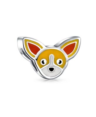 Sterling Silver Puppy Dog Charm Bead
