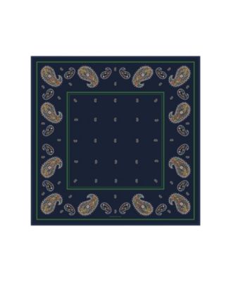 Double-Sided Hand-Rolled Paisley Nocturne Silk Scarf