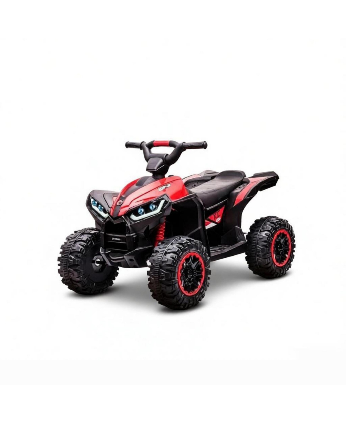 Sevorley 12V Kids Electric Atv with Forward and Reverse & Music, 55 lb. Capacity, Ages 3+ - Red, black