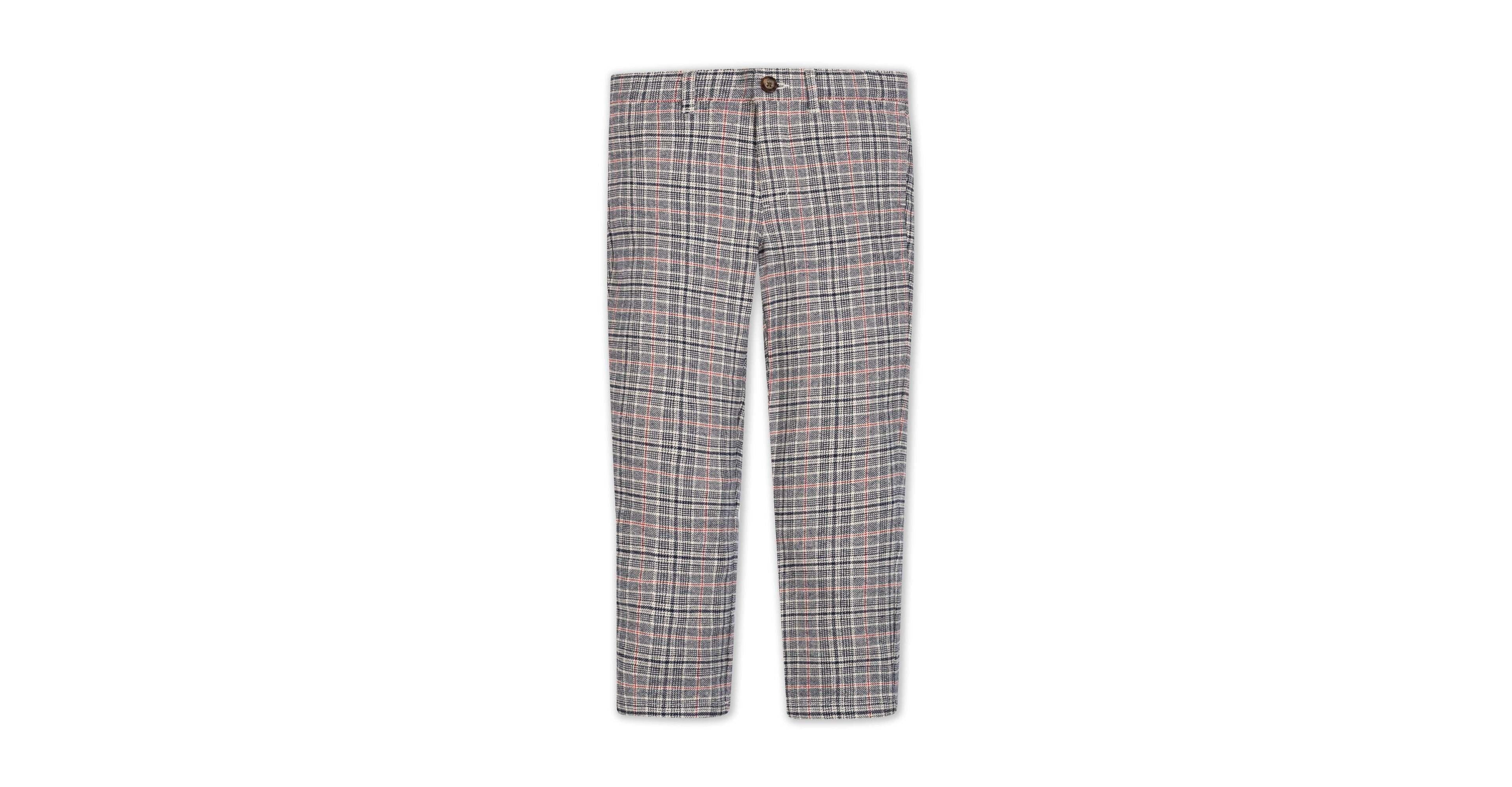 Hope & Henry Toddler Boys' 2T-5T Adjustable-Waist Brushed Suit Pants