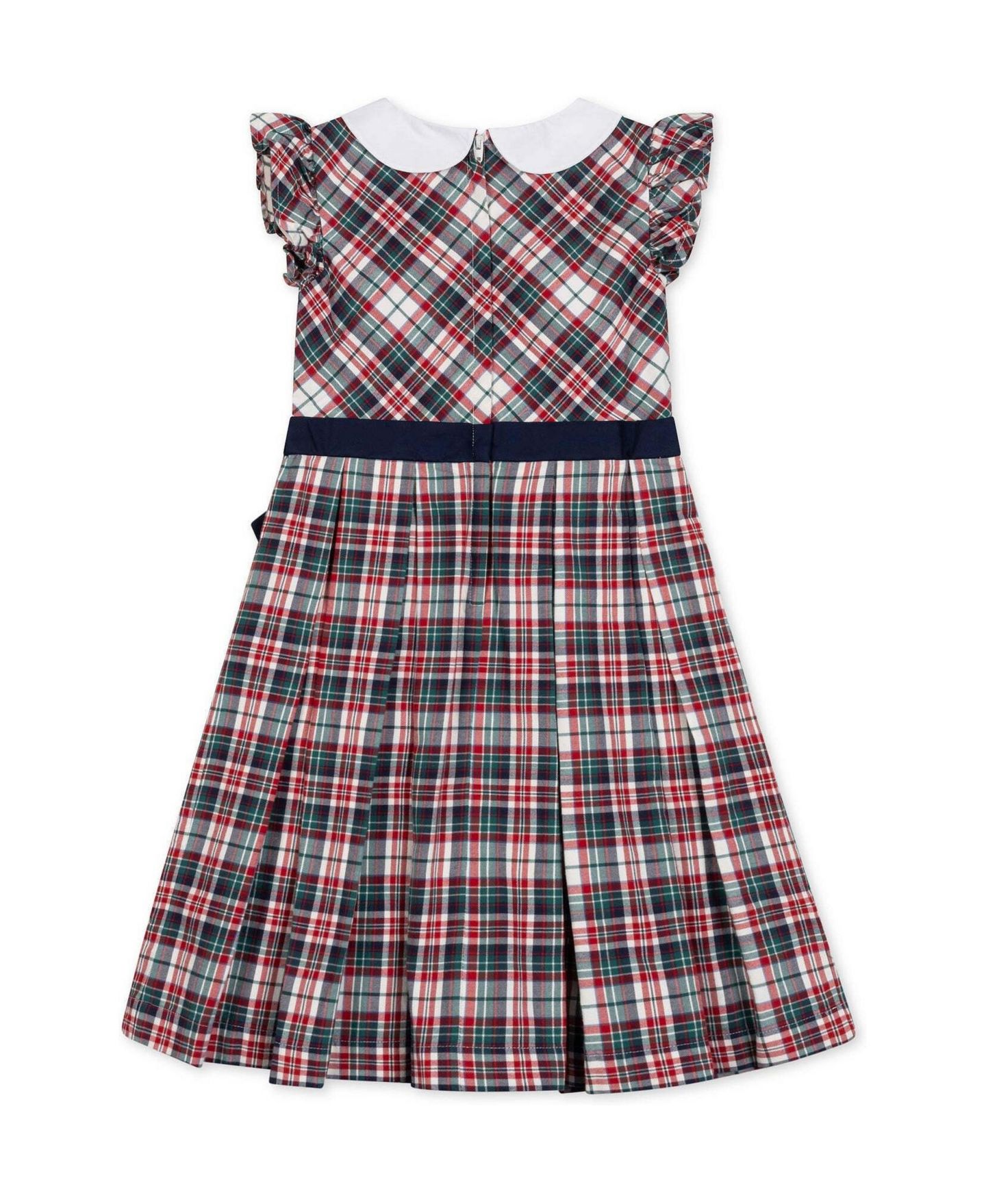 Платье Hope & Henry Peter Pan Collar Flutter-Sleeve Party Dress для девочек, цвет: Разноцветный — фото 3