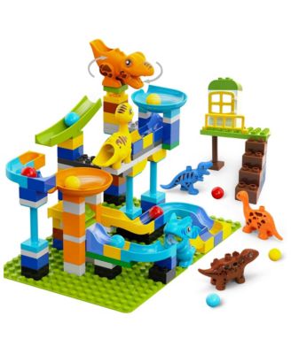 Dinosaur Marble Run Building Blocks Set, Ages 3+